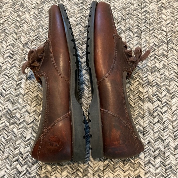 Timberland Tim’s Waterproof Lace Up Leather Loafer Size 9.5 M Gore Tex - Picture 4 of 6